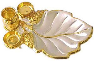 Pipal Leaf Puja Thali