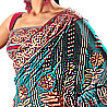 Luxurious Teal Color Saree
