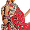 Outstanding Pinkish Red Color Saree