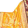 Orange and Maroon Color Saree on Pure Silk