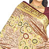 Coffee Brown Color Saree on Pure Silk