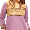 Mauve Crushed Cotton Kurti