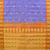 Violet and Orange Color Gadwal Tissue Saree
