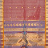 Auburn and Old Lavender Color Sico Gadwal Saree