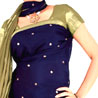Black and Mehendi Color Kanchipuram Silk Saree