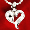Heart Shaped Silver Pendant