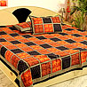 Traditional Bagru Print Bedsheet with Two Pillow Covers