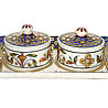 Marble Mukhwas Tray with 2 Dabbi
