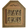 Artistic Wooden Wall Piece with Carvings