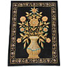 Alluring Hand Made Painting of Flower Pot on Velvet