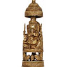 Graceful Brass Ganesha Idol